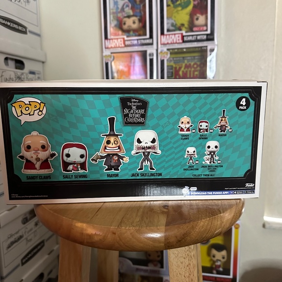 The Nightmare Before Christmas Funko 4 pack ( Hot Topic Exclusive ) - Picture 3 of 6